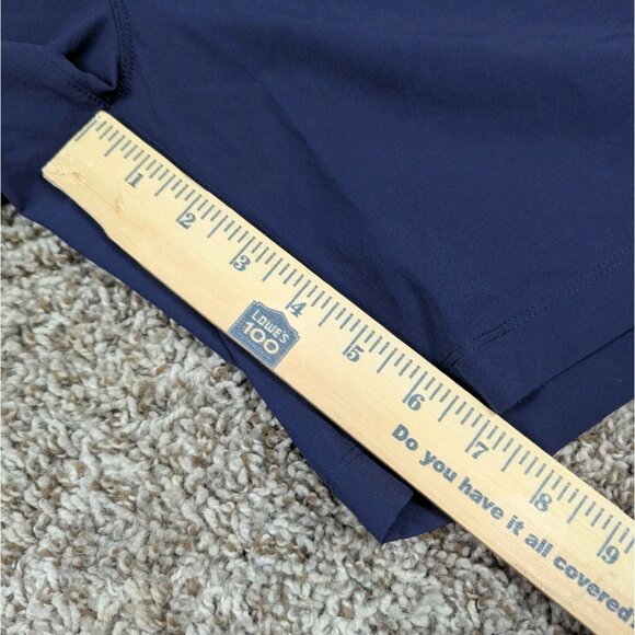 NEW Fabletics The 7” Swim Trunk Mens Large Shorts Navy Blue Pocket Lined Liner - Picture 6 of 6